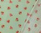 Green-Pink-Red Poly Blend Stretch Floral Printed Rib Knit Fabric By the Yard